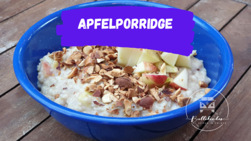 Apfelporridge mit gehackten Nüssen - Bullikinder