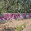 Eingangsschild Campingplatz Casa di Luna im Fangotal auf Korsika